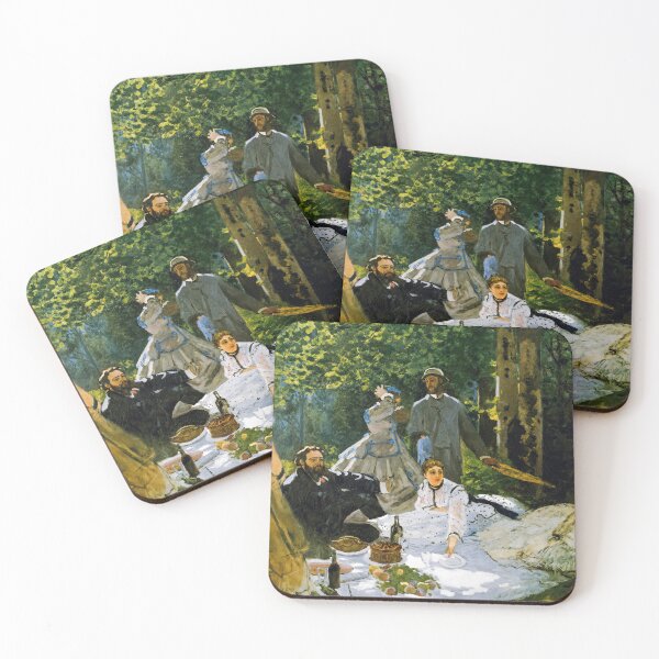 Item preview, Claude Monet Picnic Scene Impressionist Forest Wall Art designed and sold by TheSoulOfArt.