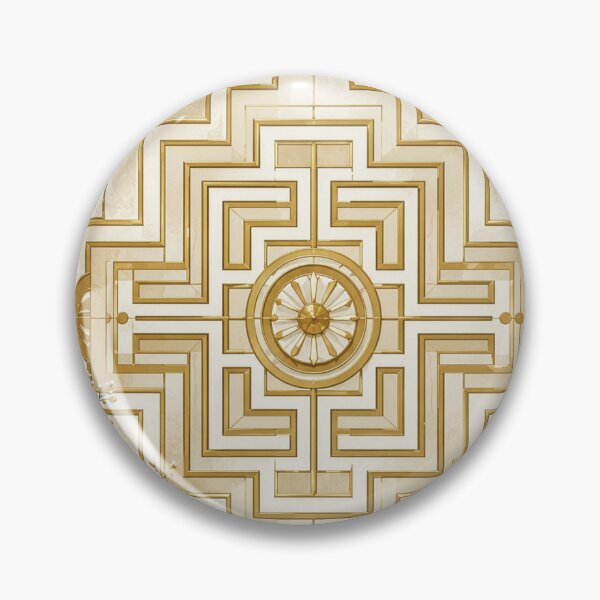 Item preview, Art Deco Daisy Floral Geometric designed and sold by Lizetteh.