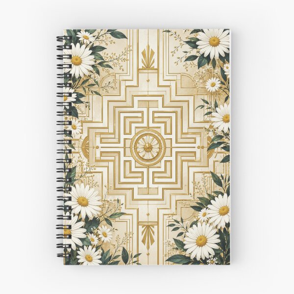 Item preview, Art Deco Daisy Floral Geometric designed and sold by Lizetteh.
