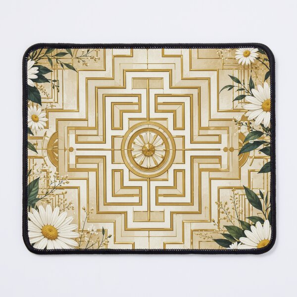 Item preview, Art Deco Daisy Floral Geometric designed and sold by Lizetteh.