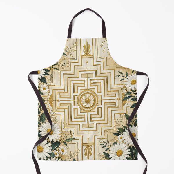 Item preview, Art Deco Daisy Floral Geometric designed and sold by Lizetteh.