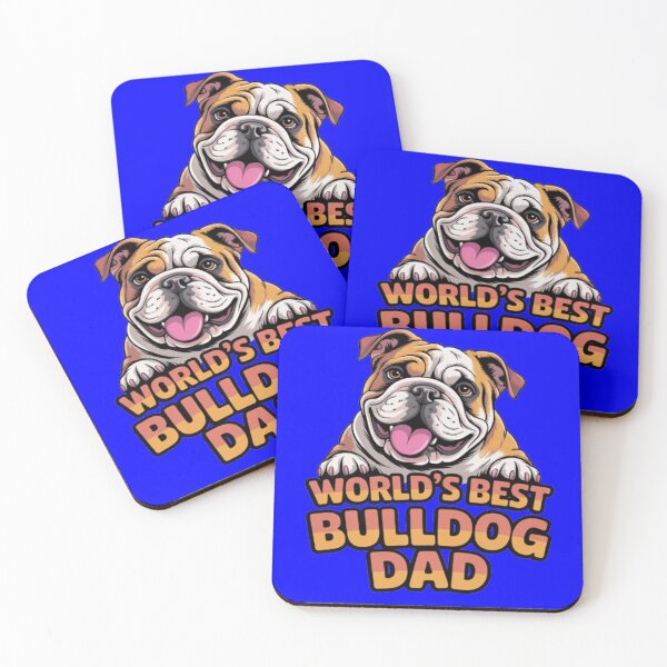 Item preview, Cute Dog Pet Owner Art Design World's Best Bulldog Dad Gift designed and sold by fantasticdesign.