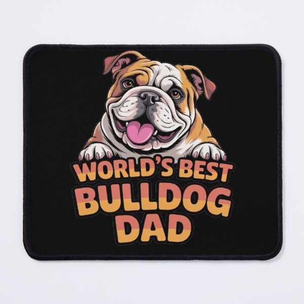 Item preview, Cute Dog Pet Owner Art Design World's Best Bulldog Dad Gift designed and sold by fantasticdesign.