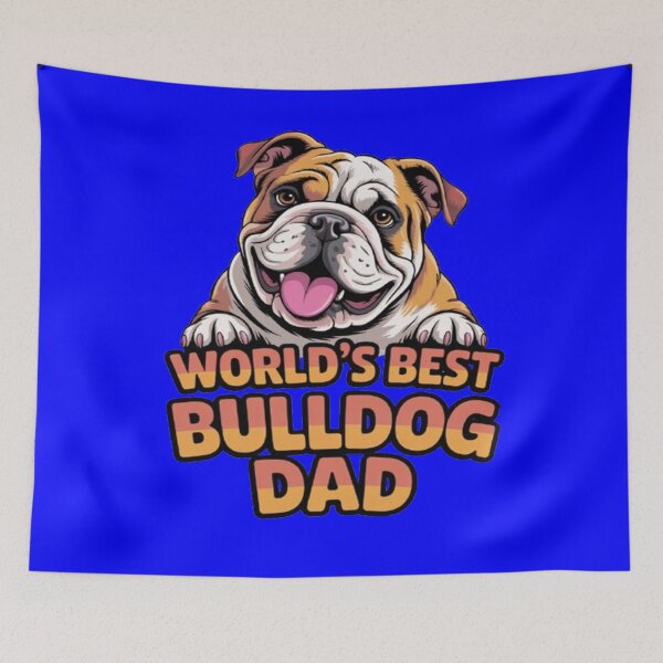 Item preview, Lindo diseño artístico para dueños de perros: el mejor regalo para papás bulldog del mundo. designed and sold by fantasticdesign.