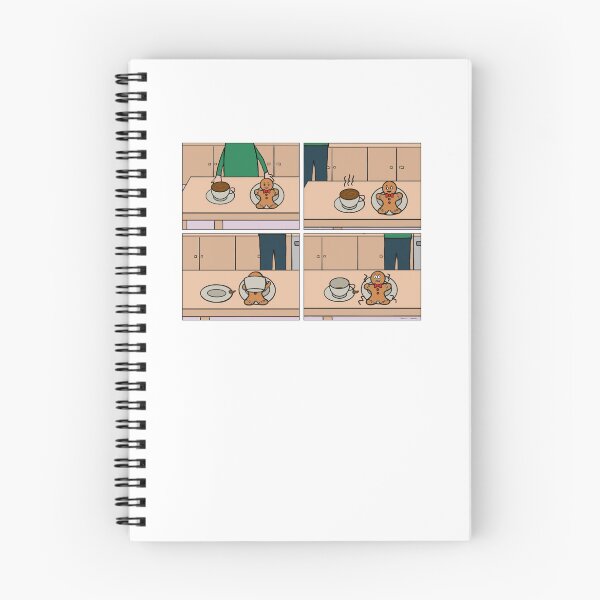 Item preview, Gingerbread man drinking coffee designed and sold by AndyCrouch.