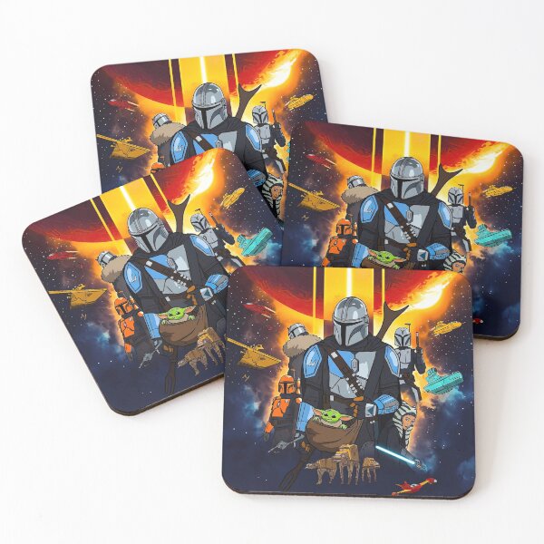 Item preview, The Mandalorian Creed Galactic Battle Comic Style Art designed and sold by KAYAPO.
