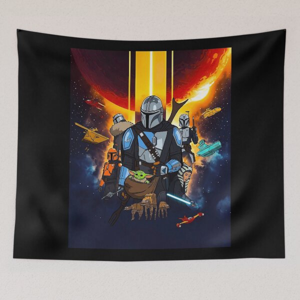 Item preview, The Mandalorian Creed Galactic Battle Comic Style Art designed and sold by KAYAPO.