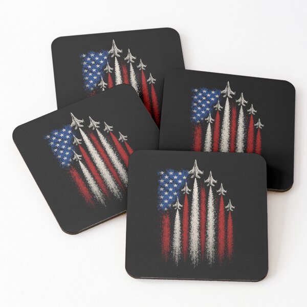 Item preview, Patriotic Red White Blue USA Flag Fighter Jets 4th of July  designed and sold by jolihanot.