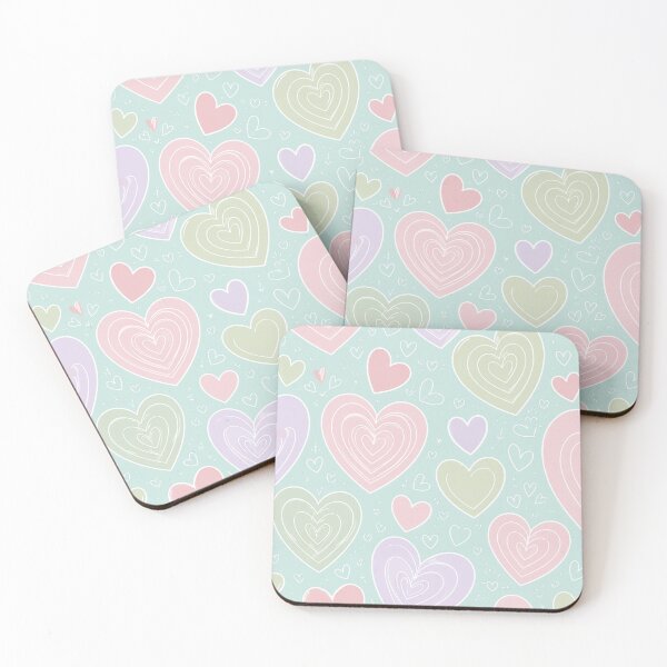 Item preview, Nested Hearts Whimsical Pastel Pattern designed and sold by Lizetteh.