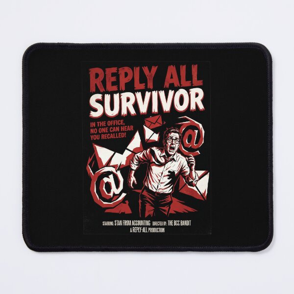 Item preview, Reply All Survivor Retro Horror Movie Parody Style designed and sold by Fenay Designs.