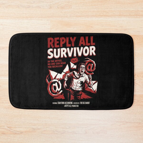 Item preview, Reply All Survivor Retro Horror Movie Parody Style designed and sold by Fenay Designs.