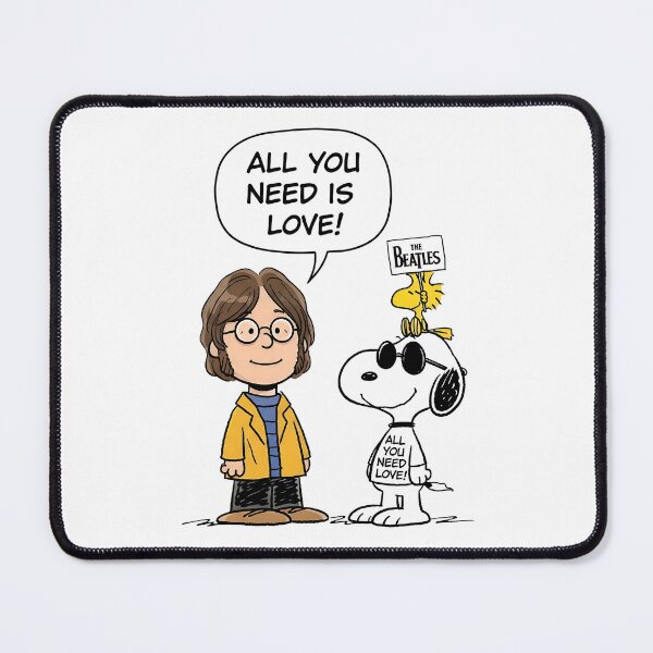 Item preview, John Lennon x Snoopy All You Need Is Love designed and sold by Peggy D Schafer.