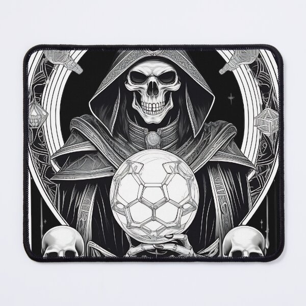 Item preview, Gothic Lich Necromancer Crystal Ball Engraving designed and sold by DarkOriginArts.
