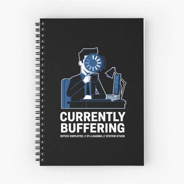 Item preview, Currently Buffering Office Employee System Stuck Tech Graphic designed and sold by Fenay Designs.