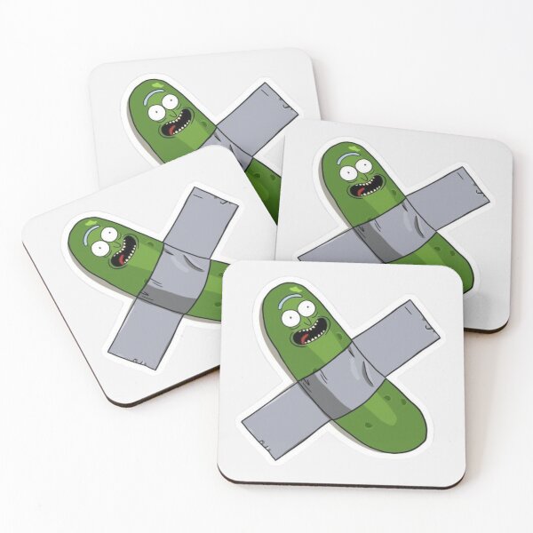 Item preview, Funny Green Pickle Taped to Wall Pop Art designed and sold by Siriusvibes.