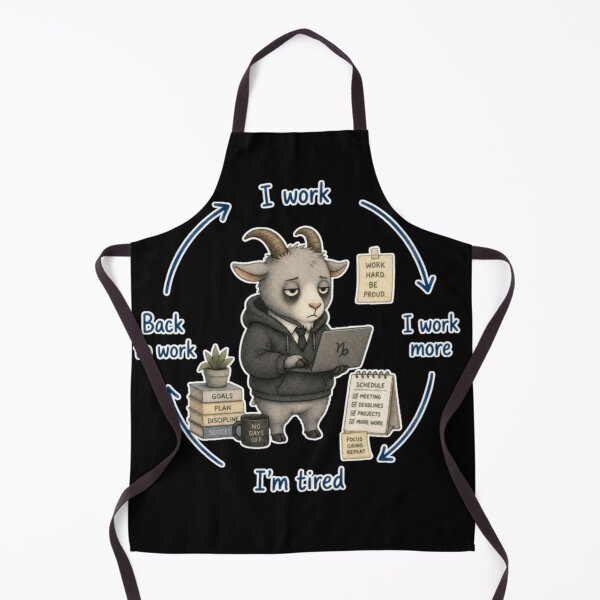 Item preview, Workaholic Goat Meme designed and sold by AMS.