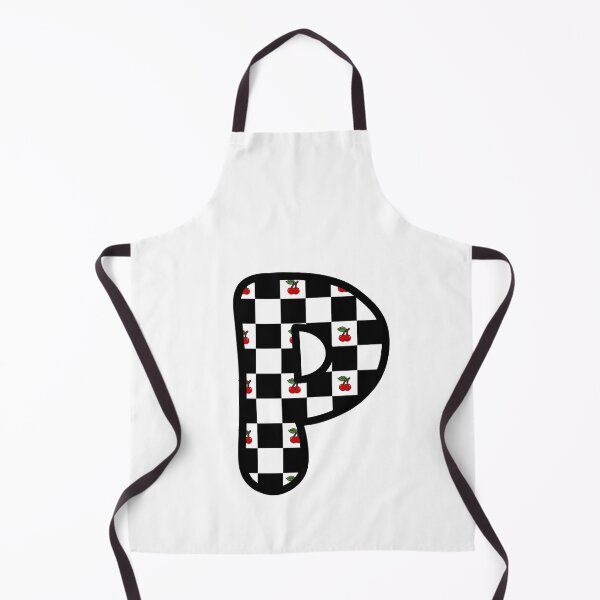 Item preview, Checkered Pattern “P” with Cherries designed and sold by SoaringMoon.