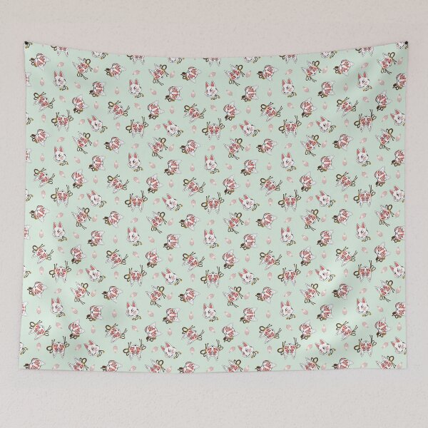 Item preview, Kitsune Mask and Cats Pattern designed and sold by Nekogobido.