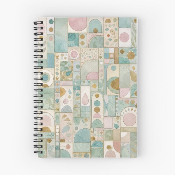 Item preview, Abstract Botanical Tiles Modern Geometric Collage designed and sold by Lizetteh.