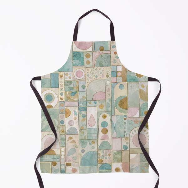 Item preview, Abstract Botanical Tiles Modern Geometric Collage designed and sold by Lizetteh.