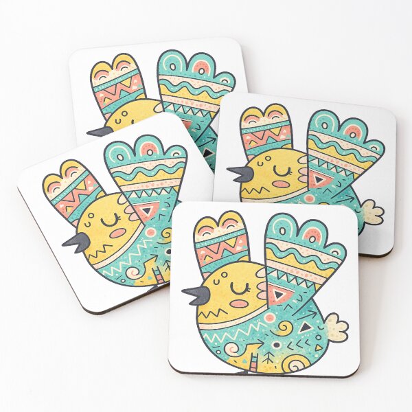 Item preview, cute bird pattern repeat for clothing & accessories designed and sold by SoftSproutstu.
