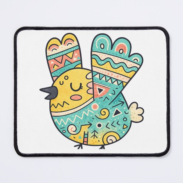 Item preview, cute bird pattern repeat for clothing & accessories designed and sold by SoftSproutstu.