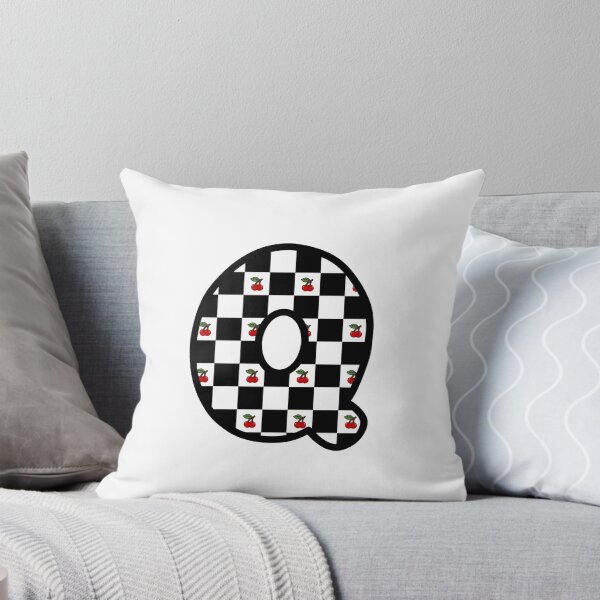Item preview, Checkered Pattern “Q” with Cherries designed and sold by SoaringMoon.