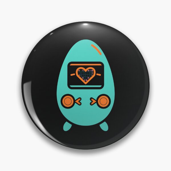 Item preview,  Tamagotchi - Minimalist Retro Virtual Pet  designed and sold by RetroWaveArtCo.