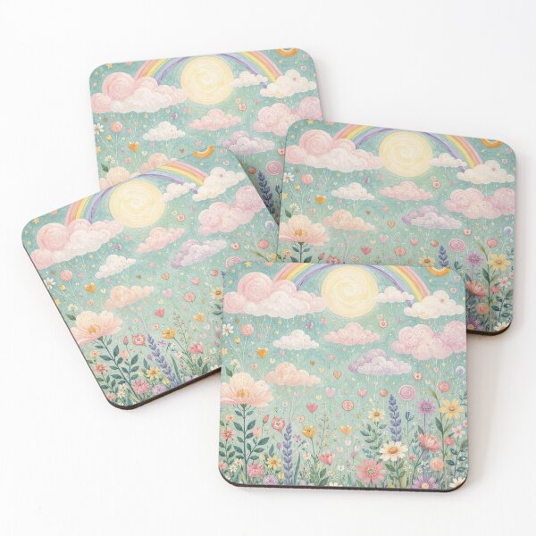 Item preview, Whimsical Rainbow Garden Magical Flowers designed and sold by Lizetteh.