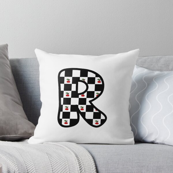 Item preview, Checkered Pattern “R” with Cherries designed and sold by SoaringMoon.