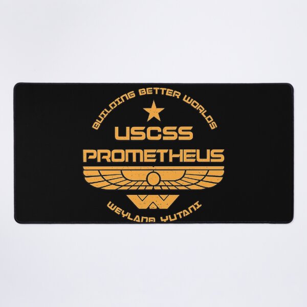 Item preview, USS Prometheus Retro Sci Fi Spaceship Design designed and sold by ZEtexaxe.