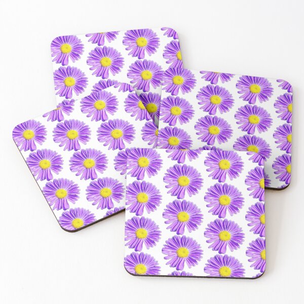 Item preview, Vibrant Purple Aster Flower Head Isolated on White designed and sold by BalkanBloom.