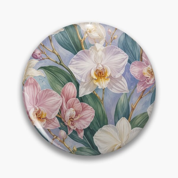 Item preview, Orchid Botanical Detailed Flower Art designed and sold by Lizetteh.