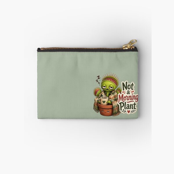 Item preview, Sleepy Venus Flytrap Sticker – Not a Morning Plant Funny Plant Lover Coffee Sticker designed and sold by YuliaHulia.