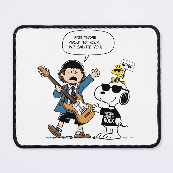 Item preview, Angus Young x Snoopy For Those About To Rock We Salute You designed and sold by Peggy D Schafer.