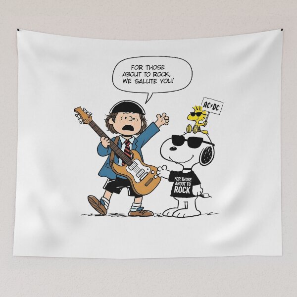 Item preview, Angus Young x Snoopy For Those About To Rock We Salute You designed and sold by Peggy D Schafer.