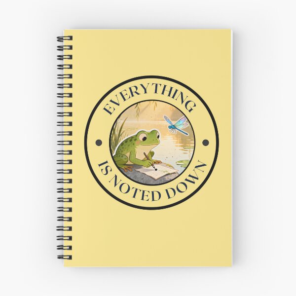 Item preview, Frog Investigator | Everything Is Noted Down Sticker designed and sold by PropGiantStudio.