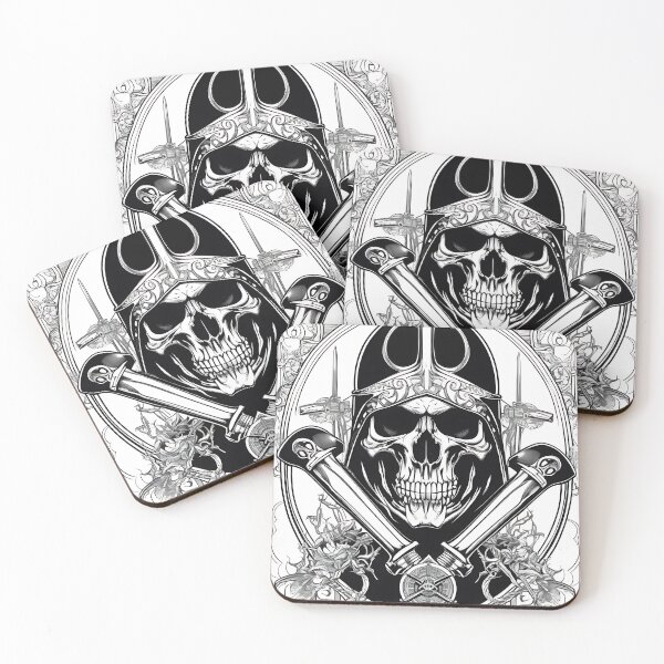 Item preview, Gothic Knight Crusader Skull Crossed Swords Engraving designed and sold by DarkOriginArts.