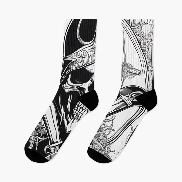 Item preview, Gothic Knight Crusader Skull Crossed Swords Engraving designed and sold by DarkOriginArts.