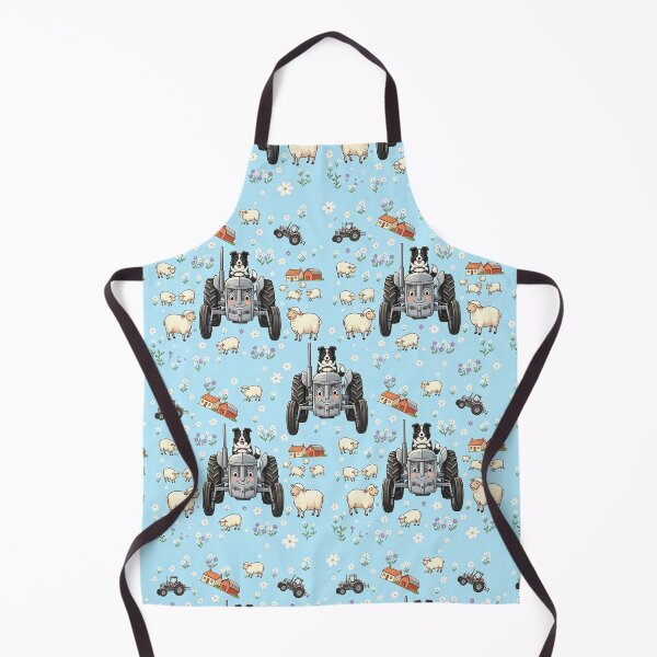 Item preview, Sunny Fields Farm Grey Fergie & friends repeat pattern designed and sold by Printfantasia .