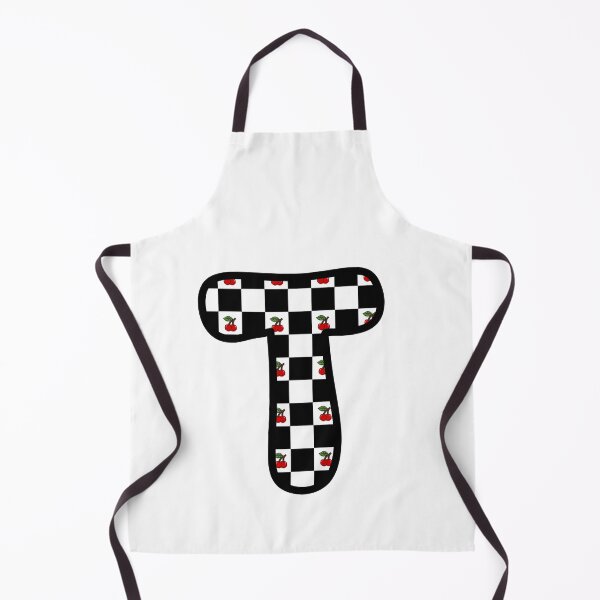 Item preview, Checkered Pattern “T” with Cherries designed and sold by SoaringMoon.