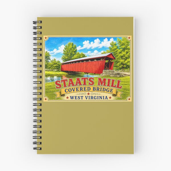 Item preview, Staats Mill Covered Bridge rustic designed and sold by gotucoveredart.