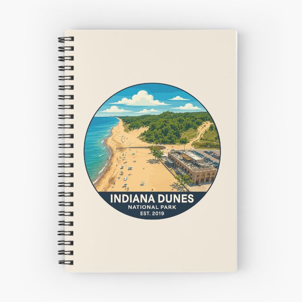 Item preview, Indiana Dunes National Park Retro Lakeshore Sticker designed and sold by Gideon Emmerich.