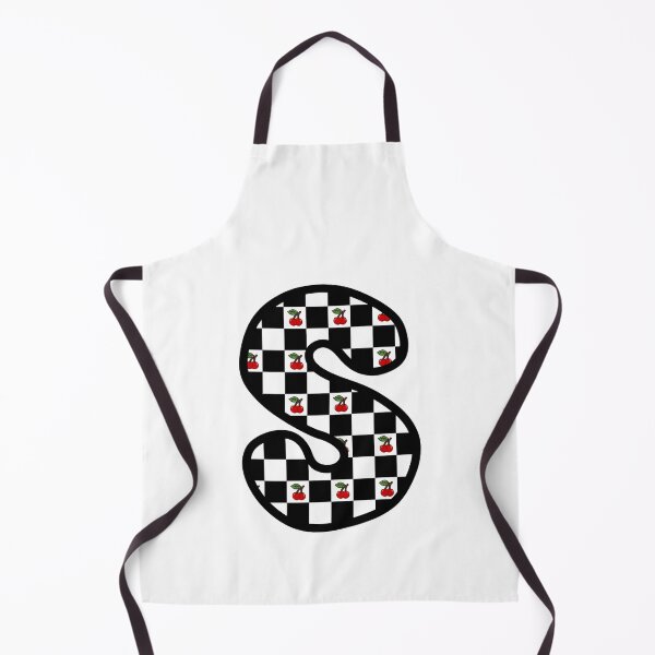 Item preview, Checkered Pattern “S” with Cherries designed and sold by SoaringMoon.