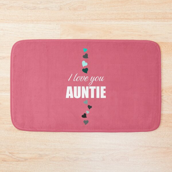Item preview, Auntie Love - Sweet Heart Typography & I Love You Auntie Gift Art designed and sold by K Design Store.