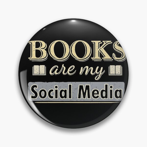 Item preview, Books Are My Social Media Funny Reading Quote Design designed and sold by ZEtexaxe.