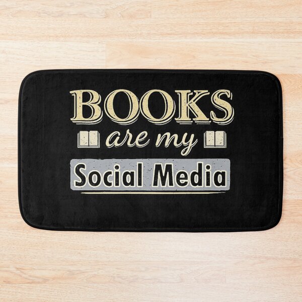 Item preview, Books Are My Social Media Funny Reading Quote Design designed and sold by ZEtexaxe.