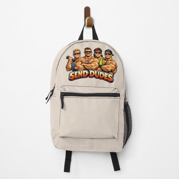 Item preview, Send Dudes Funny Parody Design | Muscular Macho Men Meme Illustration designed and sold by WordPlayStudio.