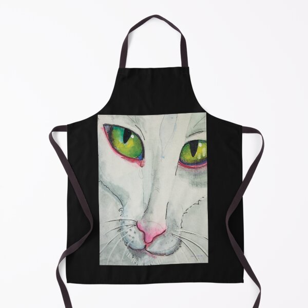 Item preview, Gracie White Cat Green Eyes designed and sold by Julie Ann  Stricklin.