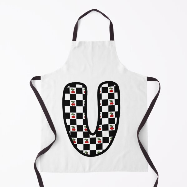 Item preview, Checkered Pattern “U” with Cherries designed and sold by SoaringMoon.